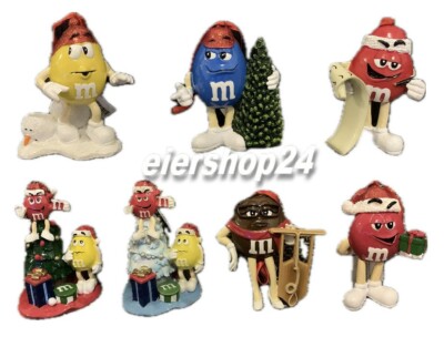 7er-Set M&M's WEIHNACHTSFIGUREN Anhänger neu & unbenutzt!