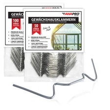 50-100 Stück AWAPRO  Gewächshausklammern Ed...