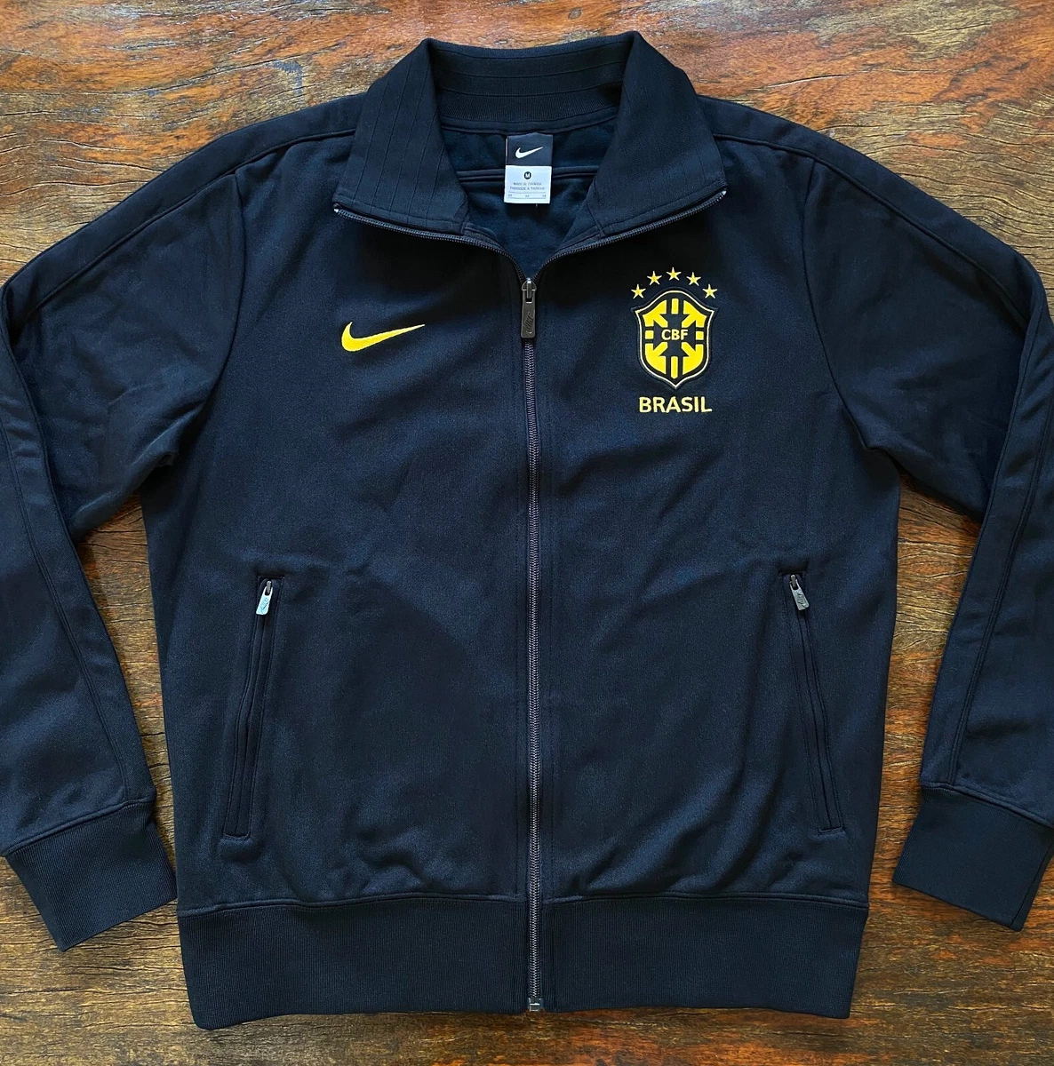 Brasil Nike All Black 2013 soccer jacket. Neymar