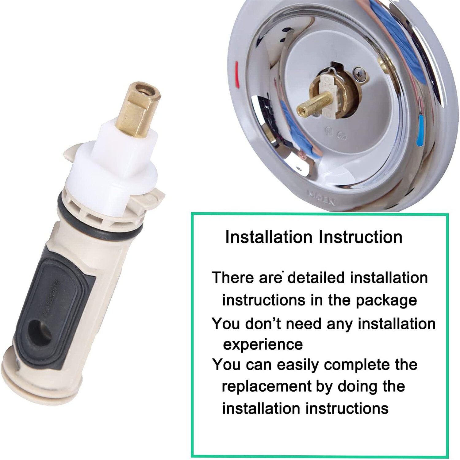 1PC CARTRIDGE FOR MOEN POSITEMP 1222 1222B SINGLE HANDLE SHOWER FAST