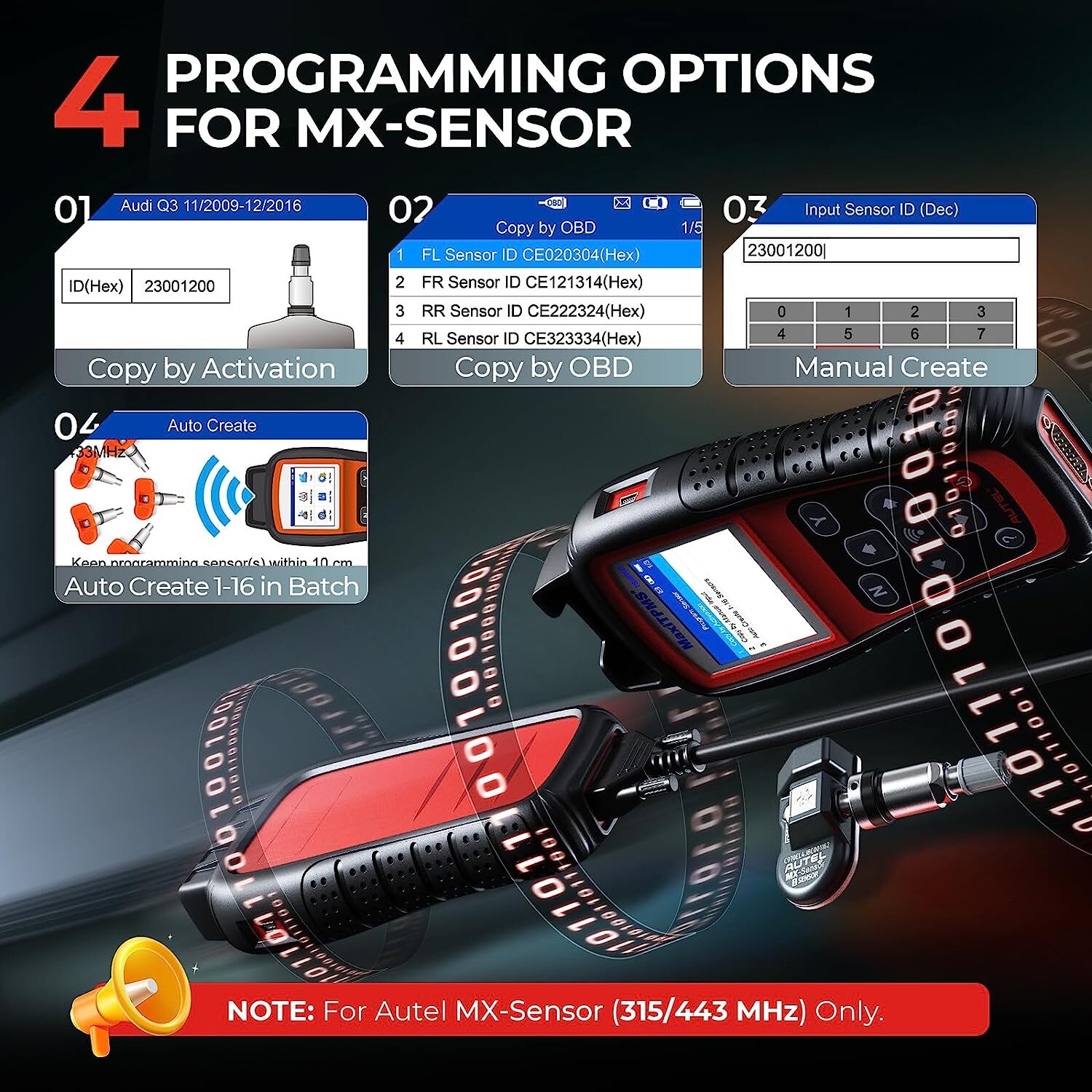Autel MaxiTPMS TS508WF TPMS Relearn Reset Tire Pressure Monitoring
