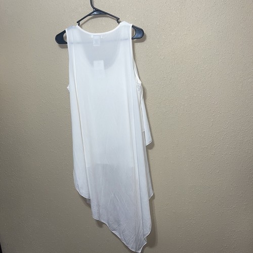 Adore Womens White TUNIC TOP SZ XL NEW - Picture 6 of 6