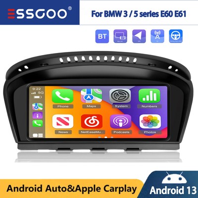 CarPlay Auto Android 13 For BMW E60 61 E90 E91 CCC GPS Nav Car Stereo 4+64G WIFI
