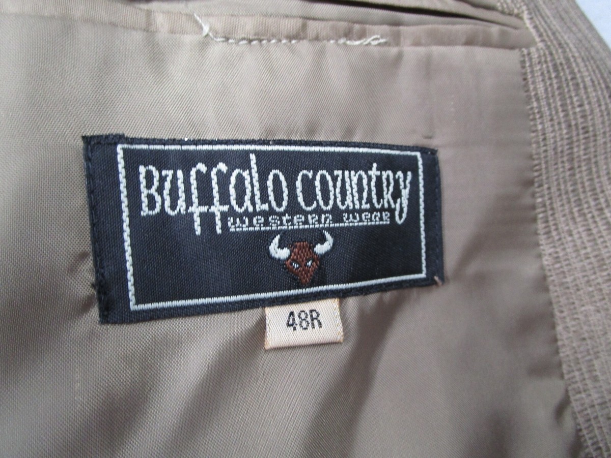 Vintage Buffalo Country Western Suit Mens 48 R Brown 2 Vintage Buffalo Country Western Suit Mens 48 R Brown 2