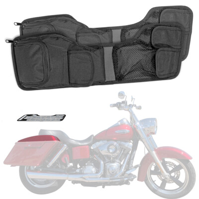 Saddlebag Lid Organizer Pouch Max Space For Hd Touring Road Street Glide 93-13