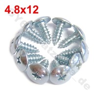 10X Verkleidungs Schraube 4.8X12 Z.B. FüR Yiying Jinlun Flex Tech Jack FOX Ering