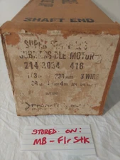 Franklin 214 3034 416 Super Stainless Submersible Motor 1/3 Hp 230 V 4" NOS
