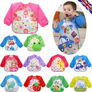 baby weaning bibs with sleeves