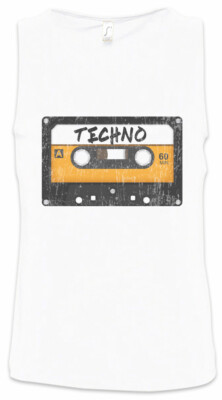 Tape Techno Herren Tank Top Kassette Cassette MC Mixtape Wave DJ 90s Audio Retro