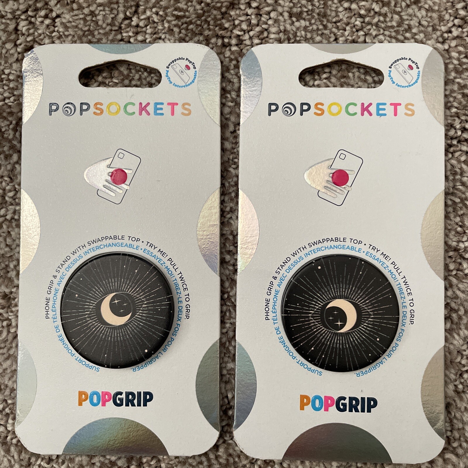 PopSocket PopGrip Phone Grip & Stand &  Swappable ToP- All Seeing Eye (2 PACK)-image