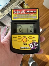 RADICA Between Ace Deuce Red Dog Poker Electronic Handheld Game - Tested Works