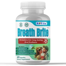 Breath Brite Oral Probiotics – Fresh Breath & Oral Health Support – 60 Capsules