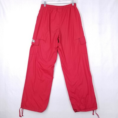 Catalina Small Red Windbreaker Snow Pants Canvas Polyester Lightweight Thin