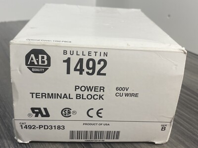 New Allen Bradley 1492-PD3183 Series B 600V 335A  Power Distribution Block -USA