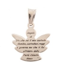 Ciondolo Angelo Per Collana Argento 925