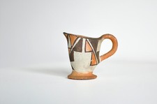 Stunning c1920s Laguna Acoma Pueblo Polychrome Coiled Pottery Jug