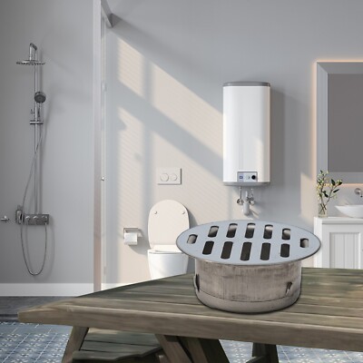 Edelstahl Bodenablauf Rund 125mm - Ablaufgitter Für Balkon & Garten