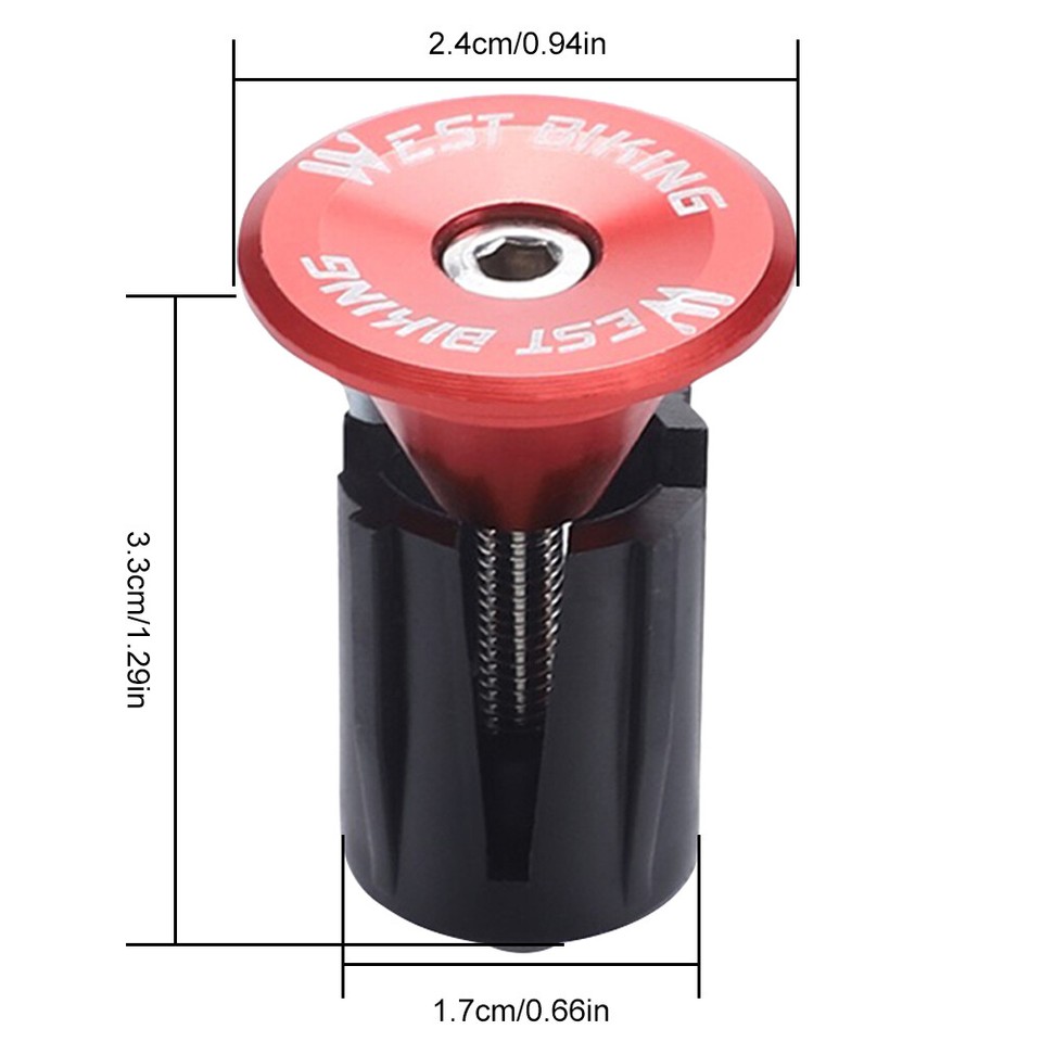 WEST BIKING Expansion Plugs with Tool Bicycle Grips Caps Covers Bike