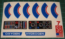 Major Matt Mason Space Bubble Custom Reproduction Vinyl Decals Peel/Stick