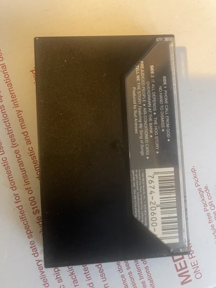 Jerry Jordan: Phone Call From God cassette-Very Rare Vintage Tested Foto 3 de 4