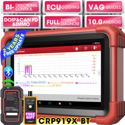 2025 Newest LAUNCH X431 CRP919X BT PRO Bidirectional Car Diagnostic Scanner Tool