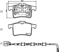 P 36 034 Brembo Set BeläGe Bremse, Scheibenbremse FüR Jaguar