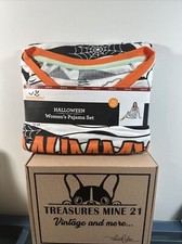 NEW WOMENS M 8-10 Family Halloween Pajama Set Glow In The Dark Mom MUMMY" 25F45