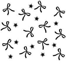 Black Bow Confetti Bow Birthday Decorations Black Bow Party Decorations for G...