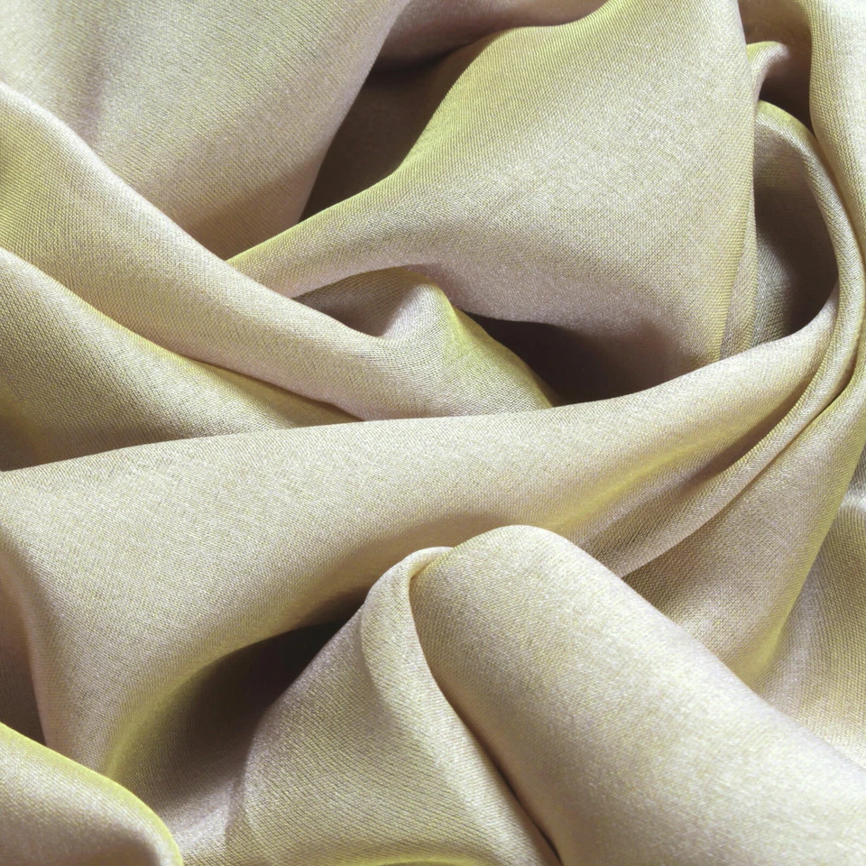 Stoff Seide Polyester Changeant Chiffon gold breit transparent sehr leicht weich - Bild 2 von 2