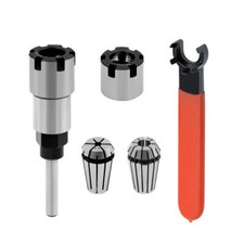 1/4 Shank Router Bit Extension Rod 13mm 6.5mm ER 20 Collet Milling Wood 5 Pcs