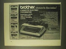 1976 Brother Cassette Electric Typewriter Ad thumbnail