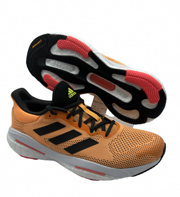 Size 9.5 Adidas Solarglide 5 FLASH ORANGE TURBO GX5470 Men's | eBay