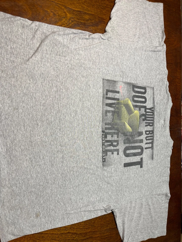 Vintage Nike Don't Get Too Comfy Your Butt Dosen't Live Here rustic T -shirt 2XL - Image 3 of 4