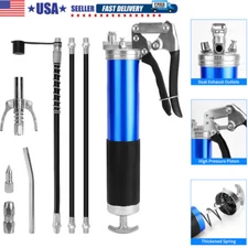 Grease Gun Pistol Grip 7000PSI Professional Heavy Duty 18" Flex Hose Manual 14oz