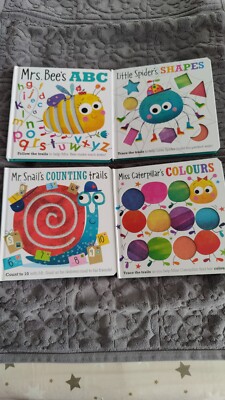 NEU - 4x Make Believe Ideen Bücher - Zählen, ABC, Formen & Farben Baby/Kleinkind