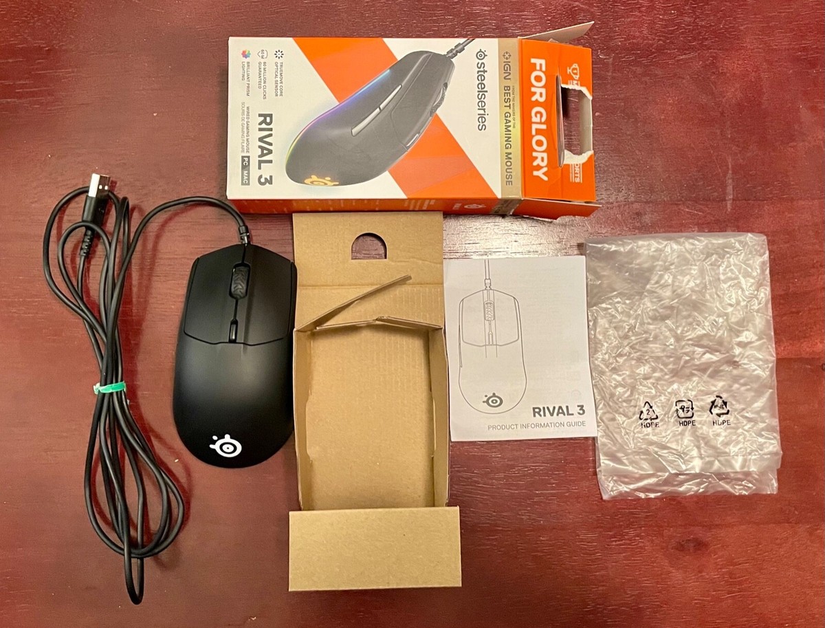 SteelSeries Rival 3 Wired Optical Gaming Mouse - Mint 813682027049