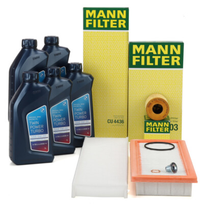 MANN Filterset + 5L ORIGINAL 5W30 für MINI R56 R55 R60 COOPER S / WORKS N14 N18