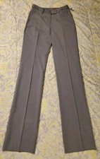 Affinity Apparel Women's Light Gray Flat Front Business Trouser Pants Size 00