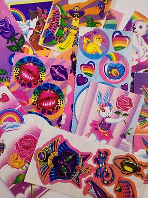 #2  Assorted Vintage Lisa Frank Sticker Mods Lot   12pc