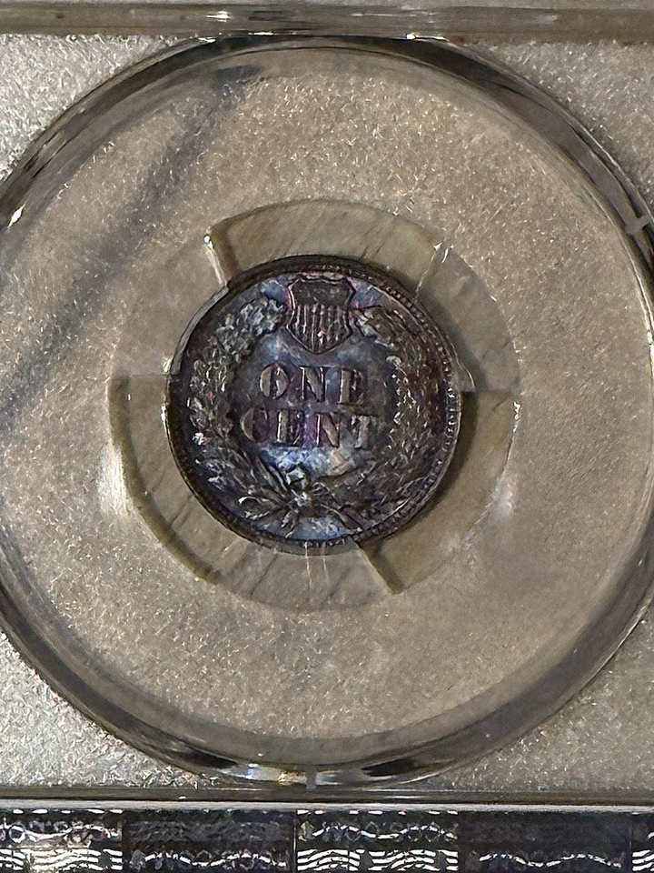 1902 Indian Head Cent PCGS MS63 BN Purple Blue Patina Rare Gem Early US Penny - Image 4 of 4