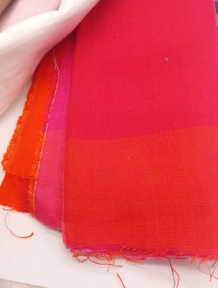 Remnant Scrap Bag 5 Pieces 100% Irish linen Crafting Fabric QF74 - Image 4 of 4