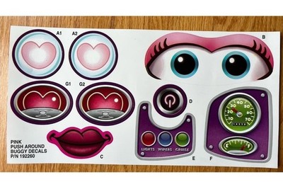 New! Replacement Stickers Decal Step2 Push Around Buggy 10th Anniversary  Edition