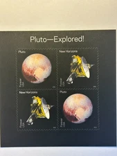 U. S. Sheet of 4 SC 5078a Pluto Explored MNH 2016
