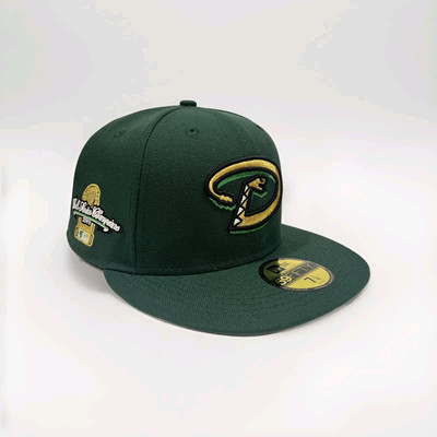 New Era Arizona Diamondback 2001 World Series Champions 59Fifty Fitted Hat-Green