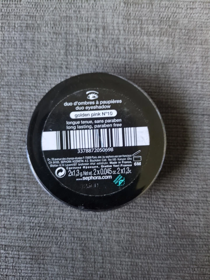 Paleta delineadora de sombras de ojos SEPHORA 2 Duo rosa dorado No. 10 NUEVOS Precintados Foto 2 de 2