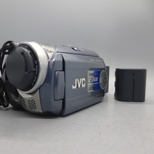 JVC Everio GZ-MG27U Handheld High Definition HDD Camcorder Blue Tested