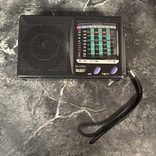 Mini Portable Stereo Sound Radio 9 Band FM MW SW Receiver Player Battery Powered