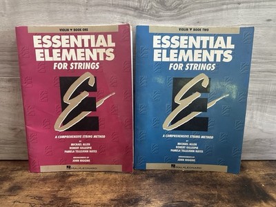 Essential Elements for Strings Violin Books 1 & 2 Hal Leonard Lot