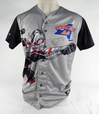 2023 Syracuse Mets TJ McFarland #55 Game Used Signed Grey Jersey Marvel 44 0