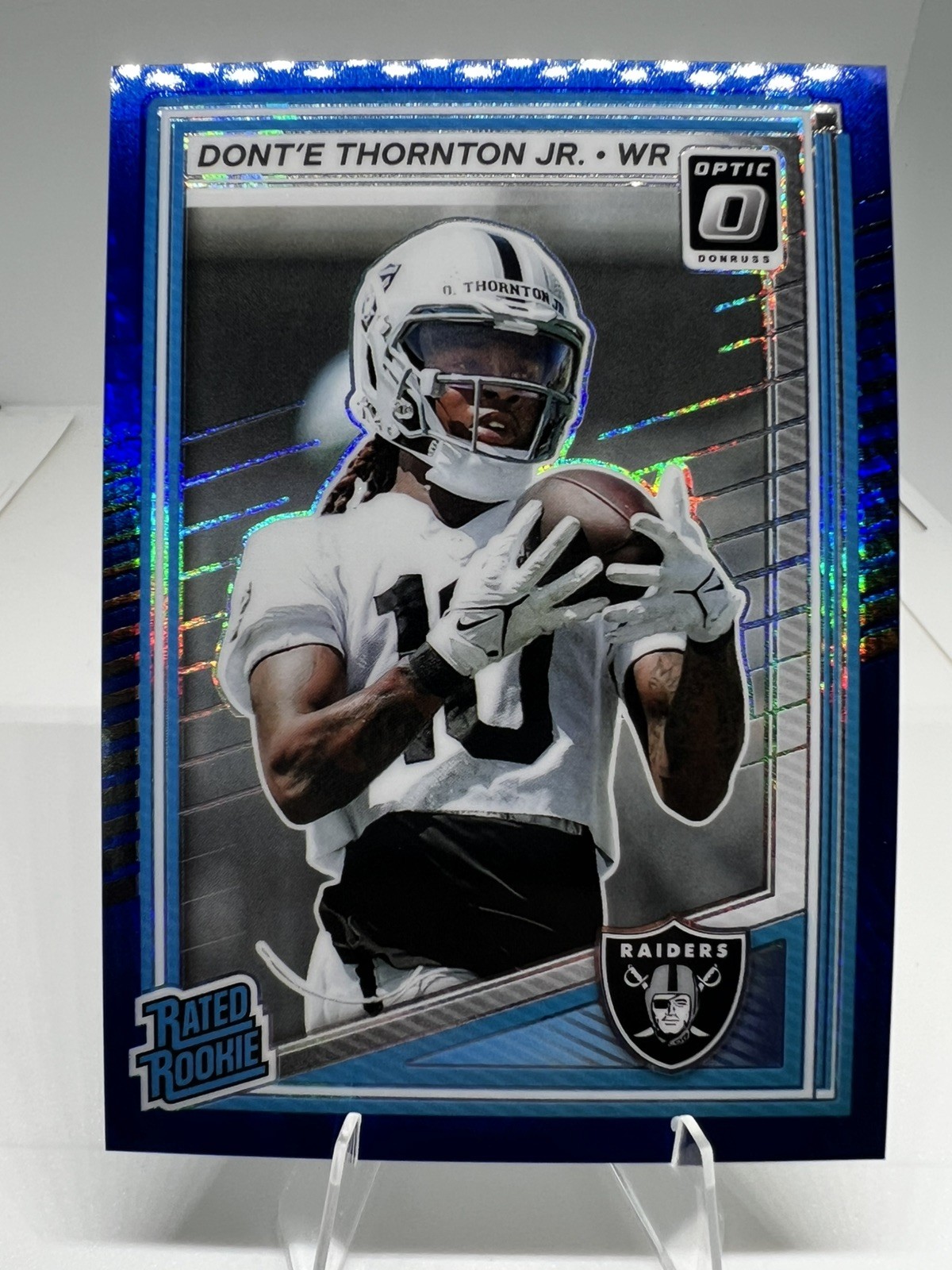Dont'e Thornton Jr. 2025 Donruss Optic Blue Hyper Rookie #279